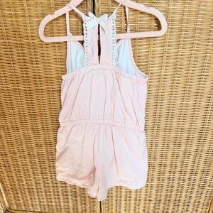 Savannah Girls Pink Polka Dot Romper